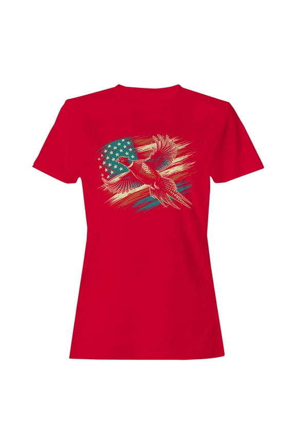 American Pheasant Flag Women's T-shirt