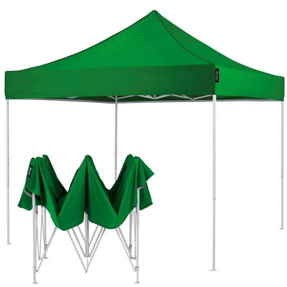 American Phoenix 10x10 ft Green Pop up Canopy Tents Portable Commercial Fair Shelter