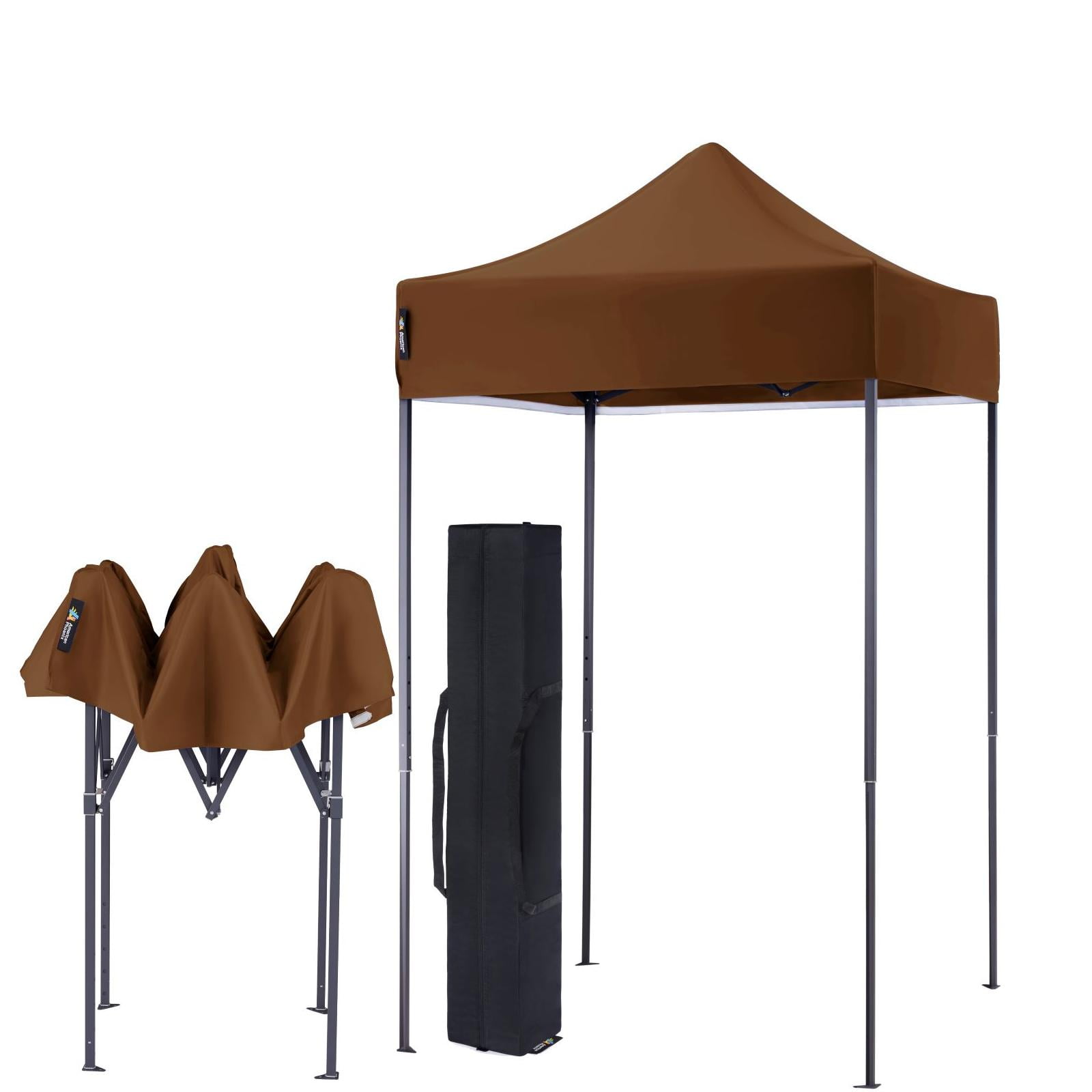 American Phoenix 5x5 ft Brown Pop up Canopy Tents Portable Commercial Fair Shelter Walmart