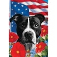 thumbnail image 1 of American Pit Bull Black/White - Best of Breed  Patriotic I Garden Flag, 1 of 1