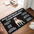 American Pit Bull Terrier Dog Doormat Rug,When Visiting My House Please