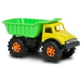thumbnail image 1 of American Plastic Toys 07900 Toddler Kid 16 Inch Construction Dump Truck, Green, 1 of 2