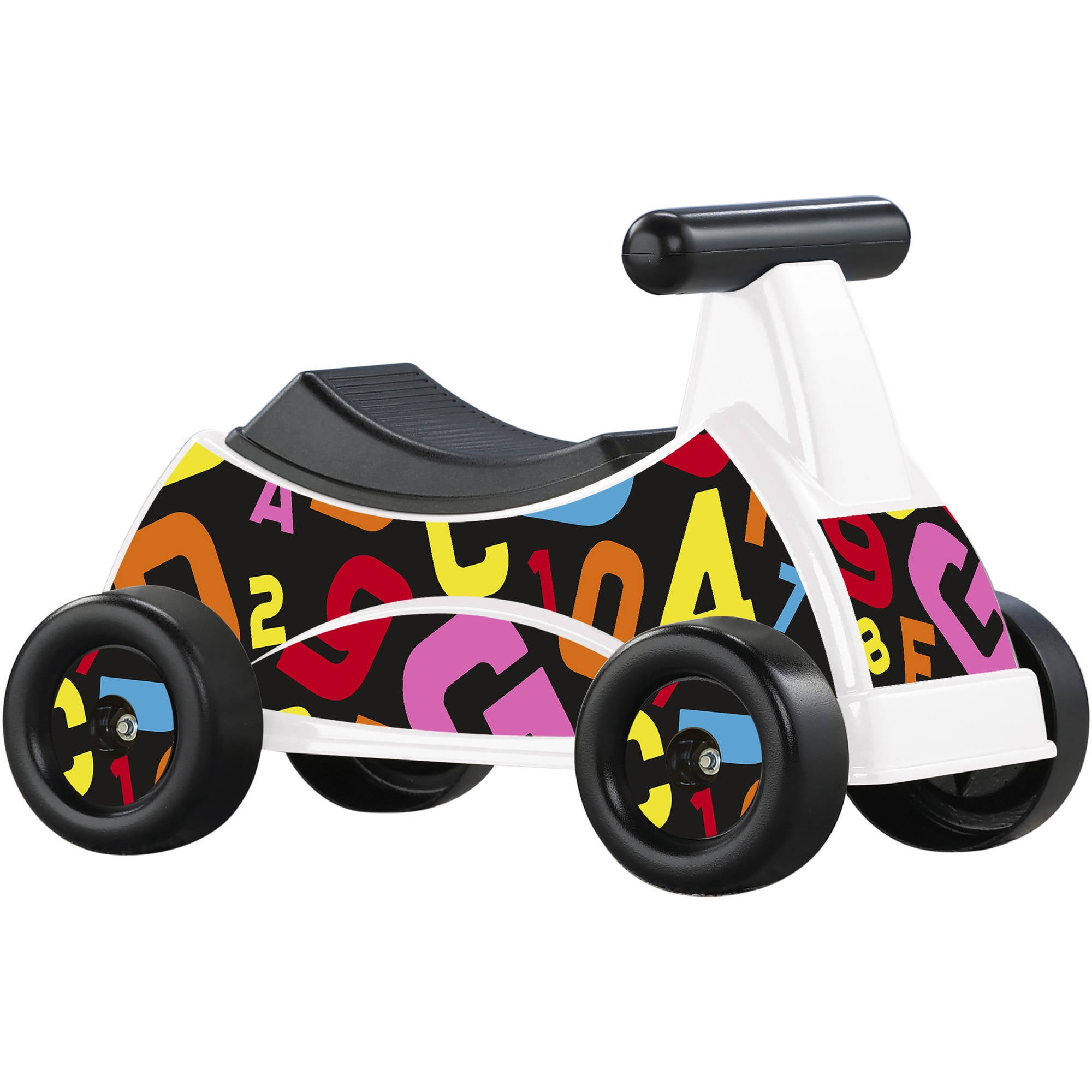 American Plastic Toys ABC & 123 Rider Push & Pedal Ride-On for Toddlers