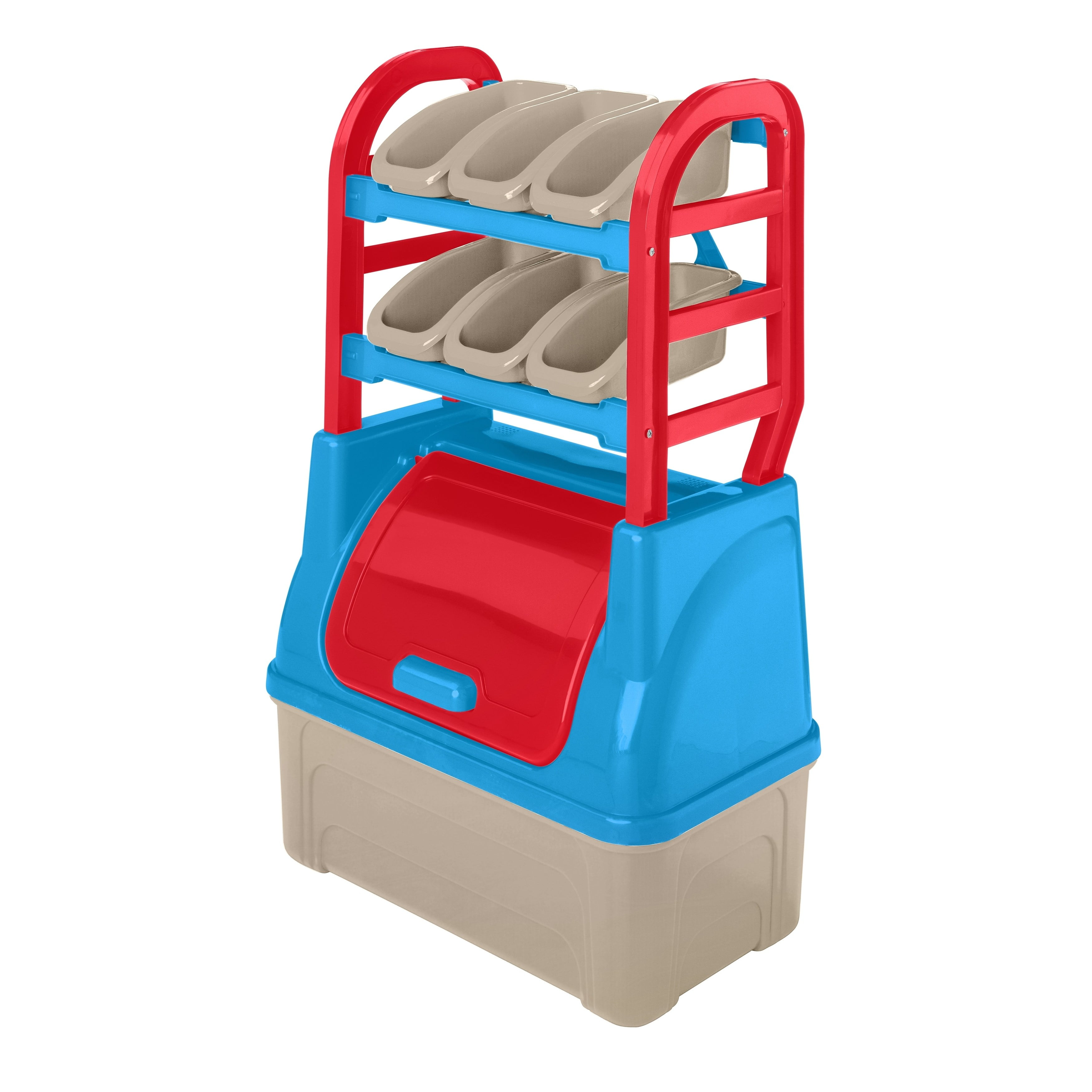American Plastic Toys Children Organizing Racks with 6 Removable