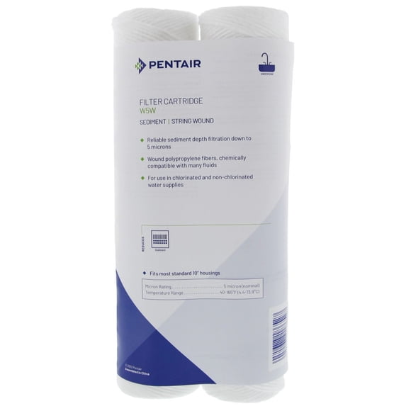 American Plumber W5W Sediment Filter Cartridge 5 Micron (2-Pack)
