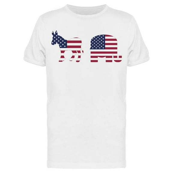American Political Donkey T-Shirt Men -Image by Shutterstock, Male x-Large