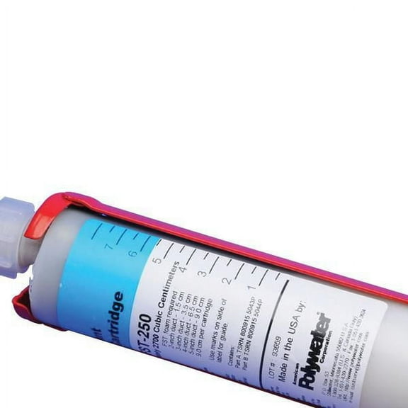 American Polywater FST-250 Polyurethane Foam Duct Sealant 8.5 oz Cartridge Amber Resin Clear Curing Agent