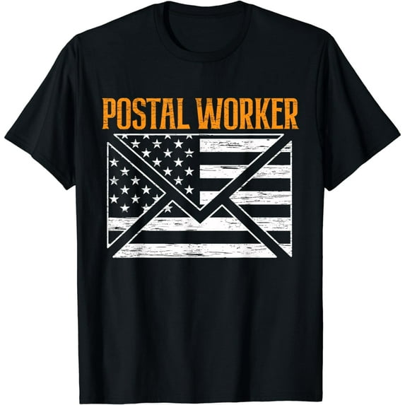 American Postal Worker USA Flag Mailman Mail 4th of July T-Shirt