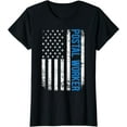 thumbnail image 1 of American Postal Worker USA Flag Mailman Mail 4th of July T-Shirt, 1 of 3