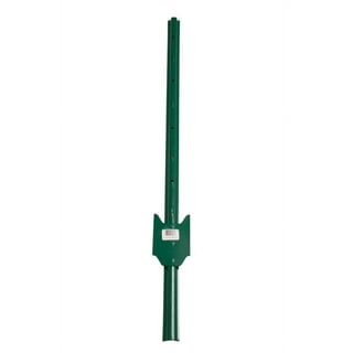 American Posts 5.5 ft. H Powder Coated Green Steel Studded T-Post American Posts 5.5 ft. H Powder Coated Green Steel Studded T-Post