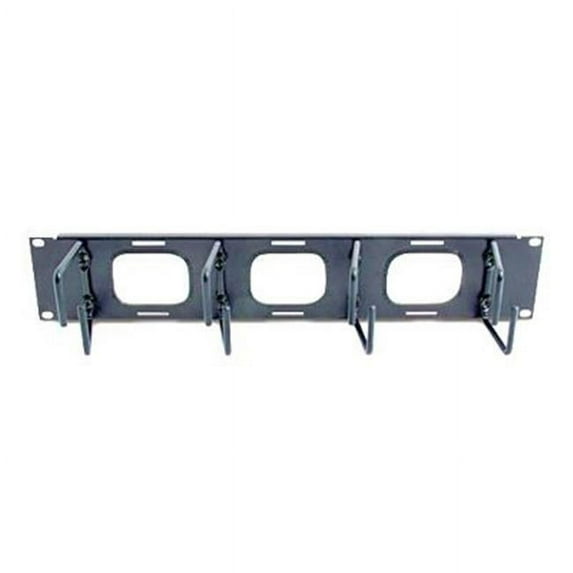 American Power Conversion-APC 2U Cable Organizer Pass-Thru 2U Cable Organizer Pass-Thru - Black