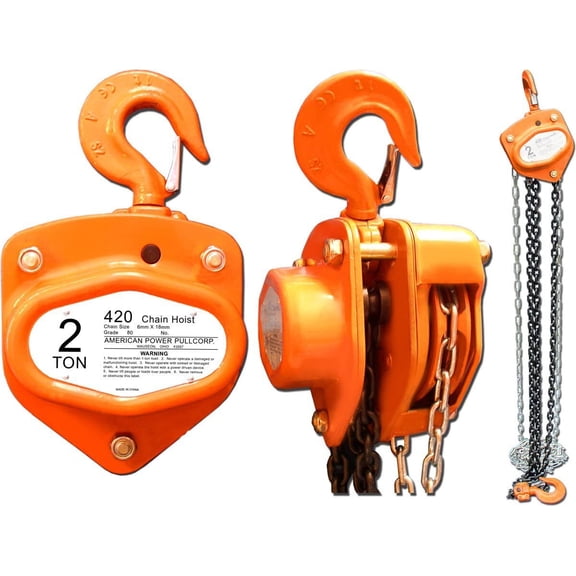 American Power Pull 420 Chain Block, 2-Ton