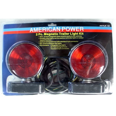 12V Vehicle Auto Car Towing Trailer Tow Tail Brake Light Taillight Lamp Set