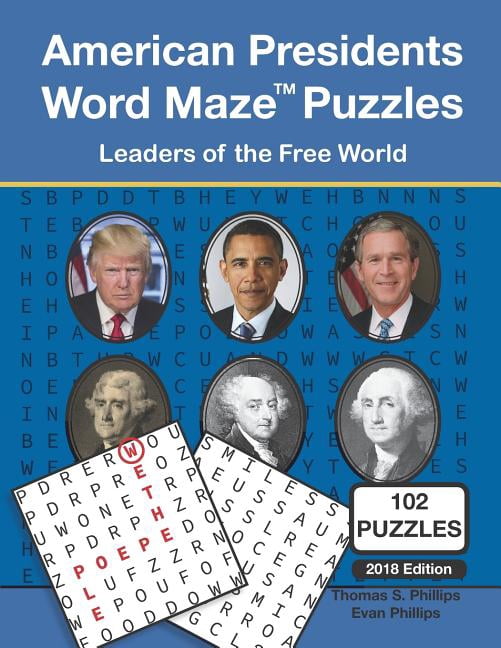 American Presidents Word Maze Puzzles: Leaders of the Free World, (Paperback)