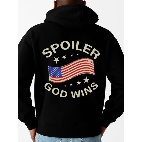 American Pride Hoodie sweatshirt Christianity mens sweater hoodie black Casual Solid Basic Hooded Sweatshirt Streetwear For Winter Fall, As Gifts aesthetic christianity pamuk