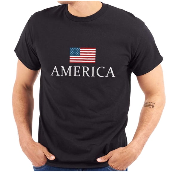 American Pride Patriotic July 4th Men's Graphic T Shirt Tees Brisco Brands S