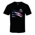 thumbnail image 1 of TrendyTees Unisex Patriotic USA Flag Eagle Short Sleeve T-Shirt, Men's, 1 of 1