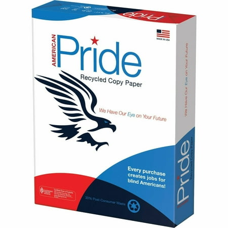 American Pride Recycled Copy Paper, White