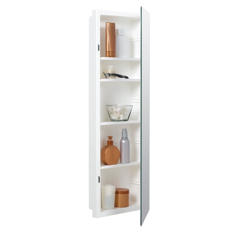 American Pride Reversible Recess-Mount Mirror Medicine Cabinet, 12 