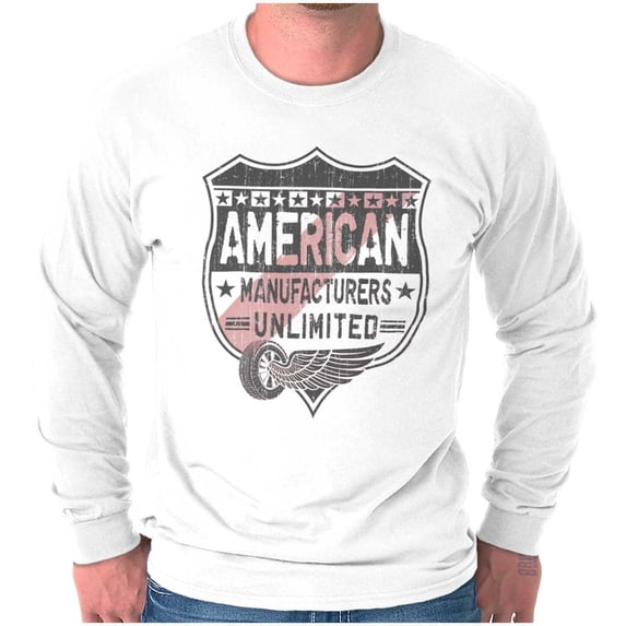 American Unlimited Car Manufacturers Long Sleeve TShirt Men Women Brisco Brands L