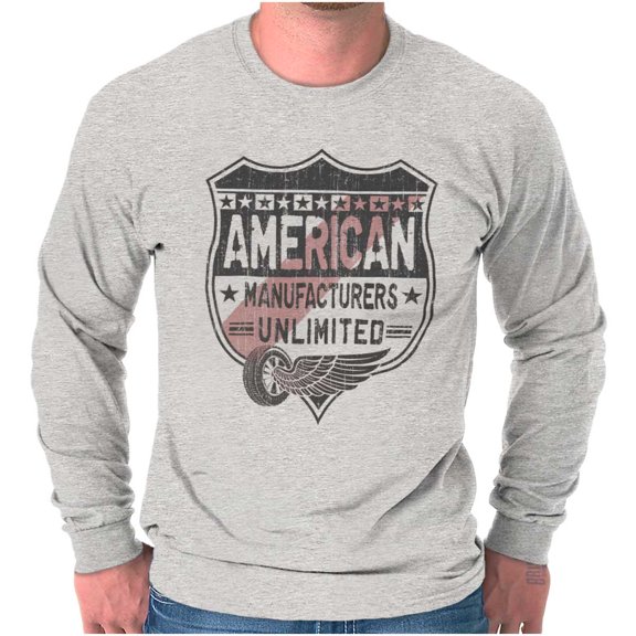 American Unlimited Car Manufacturers Long Sleeve TShirt Men Women Brisco Brands L