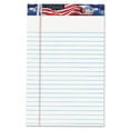 thumbnail image 1 of American Pride Writing Pad, Narrow Rule, Red/white/blue Headband, 50 White 5 X 8 Sheets, 12/pack | Bundle of 5 Packs, 1 of 4