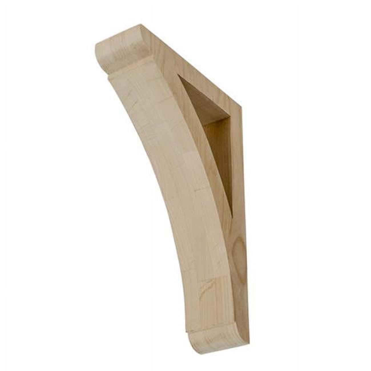 Large Unfinished Alder Wood Traditional Corbel Bracket
