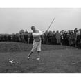 thumbnail image 1 of American Professional Golfer Gene Sarazen Playing Before A Crowd Of Spectators History (24 x 18), 1 of 2