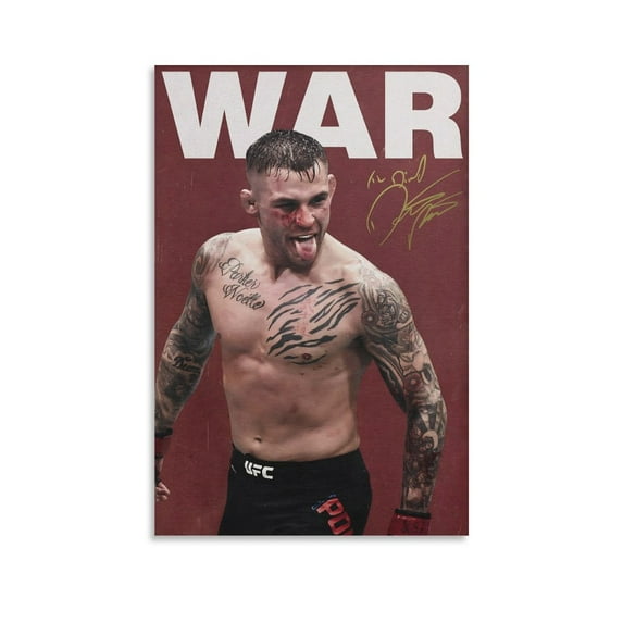 American Professional Mixed Martial Arts Athlete Dustin Poirier Poster (14) Picture Print Canvas Poster Wall Paint Art Posters Decor Modern Home Artworks Gift 20x30inch(50x75cm)
