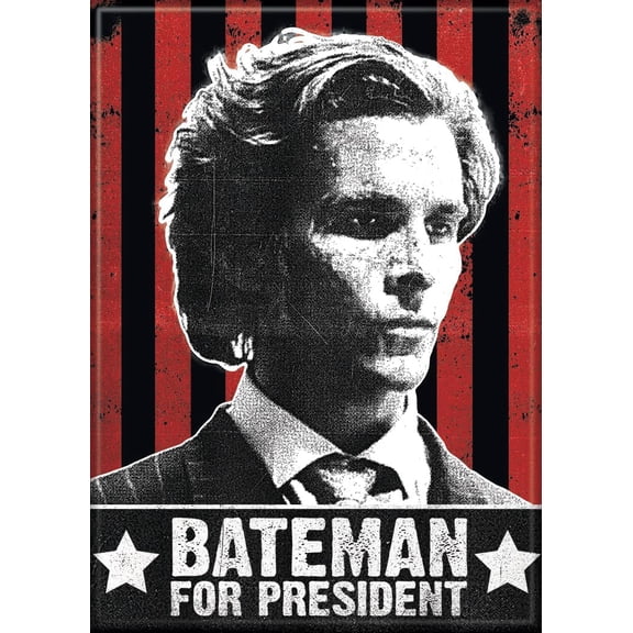 American Psycho Bateman for President 2.5" xs 3.5" Magnet