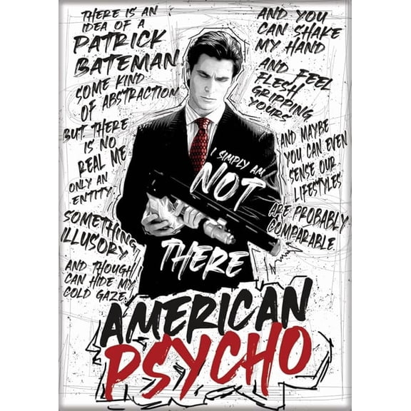 American Psycho I Simply Am Not There 2.5" x 3.5" Magnet