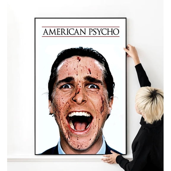 American Psycho Movie High Quality Photo Wall Art Silk, Unframed Canvas