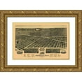 thumbnail image 1 of American Pub Co 18x13 Gold Ornate Wood Framed with Double Matting Museum Art Print Titled - Kearney Nebraska - American Pub Co 1889, 1 of 4