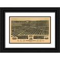 thumbnail image 1 of American Pub Co 24x17 Black Ornate Wood Framed with Double Matting Museum Art Print Titled - Kearney Nebraska - American Pub Co 1889, 1 of 4