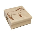 thumbnail image 1 of American Quarter Horse Buckskin Square Rubber Stamp Stamping Scrapbooking Crafting - Large 2.75in, 1 of 7