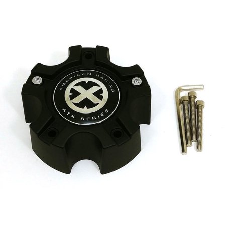 American Racing ATX Matte Black Wheel Center Hub Cap 5" 5 Lug for AX188 Ledge