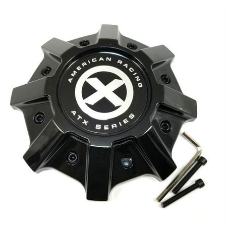American Racing ATX Series Gloss Black 8-1/2" OD Bolt-On Wheel Center Hub Cap