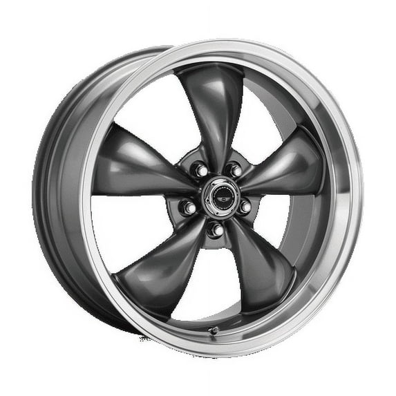 American Racing Aluminum Rim AR105 TORQ THRUST M 17X7.5in Anthracite Machined Lip Finish, AR105M77580A