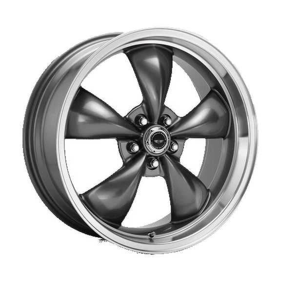 American Racing Aluminum Rim AR105 TORQ THRUST M 17X8in Anthracite Machined Lip Finish, AR105M7873A