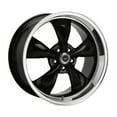 thumbnail image 1 of American Racing Aluminum Rim AR105 TORQ THRUST M 18X9in Gloss Black Machined Lip Finish, AR105M8912B, 1 of 2