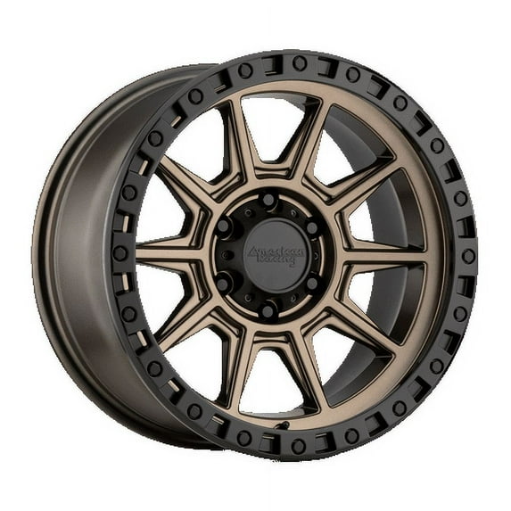 American Racing Aluminum Rim AR202 16X8in Matte Bronze Black Lip Finish, AR20268055600