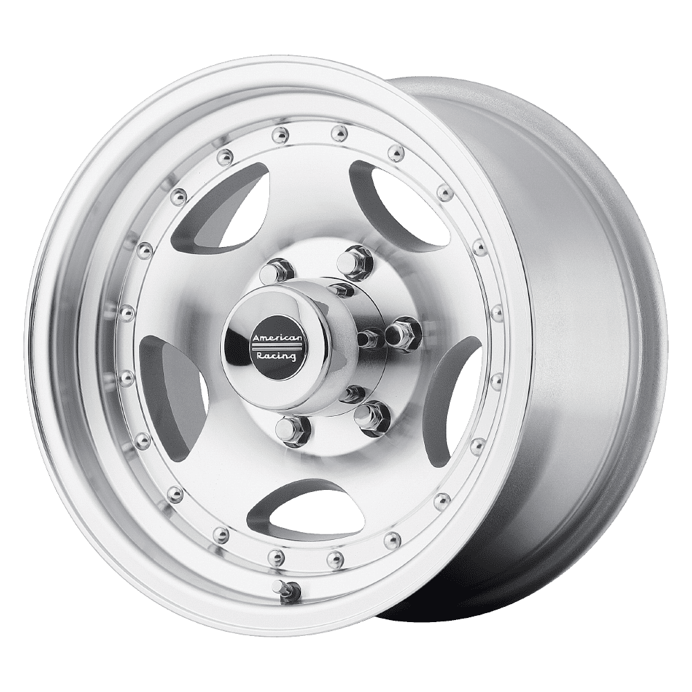American Muscle Racing Rims American Racing AR23 15X10in Aluminum Rim, Machined Finish, Classic ...