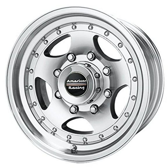 American Racing AR23, 16x7 Wheel with 8 on 6.5 Bolt Pattern - Machined With Clear Coat - AR236782 Wheel Rim