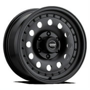 سباق الأمريكية الألومنيوم ريم AR62 OUTLAW II 16 X8in الساتان الأسود النهاية، AR626883B