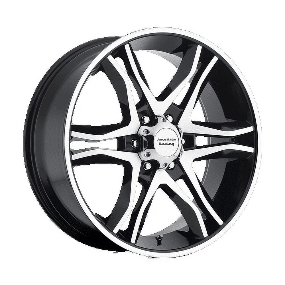 American Racing Aluminum Rim AR893 MAINLINE 16X8in Gloss Black Machined Finish, AR89368068300
