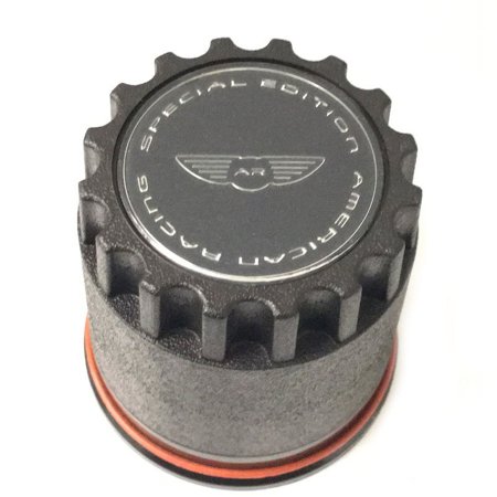 American Racing Black Custom Wheel Center Cap 3.35" O.D. Push Thru 898002