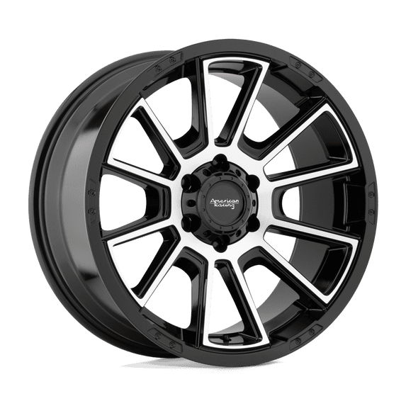 American Racing Cast Aluminum Rim AR933 17X8.5 6X120 G-BLK MACH 18MM, AR93378577518