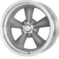 thumbnail image 1 of American Racing Classic Torq Thrust Ii One Piece 15X4 5X120.65 Mag Gray W/ Machined Lip (-25 Mm) Wheel Rim, 1 of 3