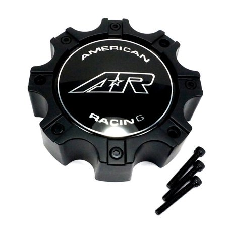 American Racing Matte Black Dale Jr Ribelle Wheel Center Hub Cap 8 Lug for AR708