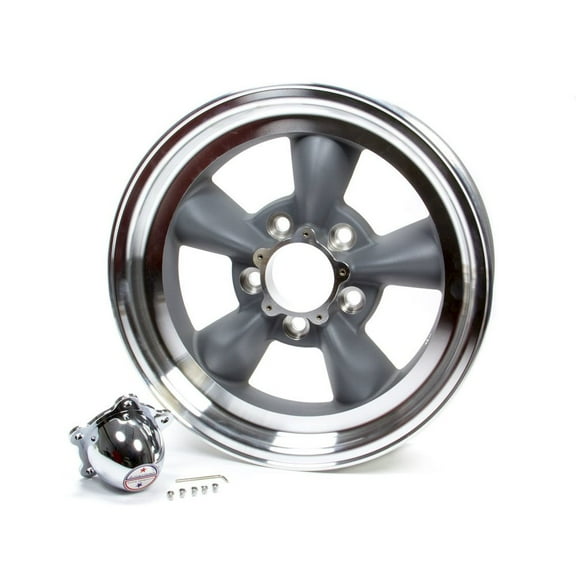 American Racing Torq Thrust D 15X7 5X114.30 Torq Thrust Gray W/ Mach Lip (-6 Mm) Wheel Rim